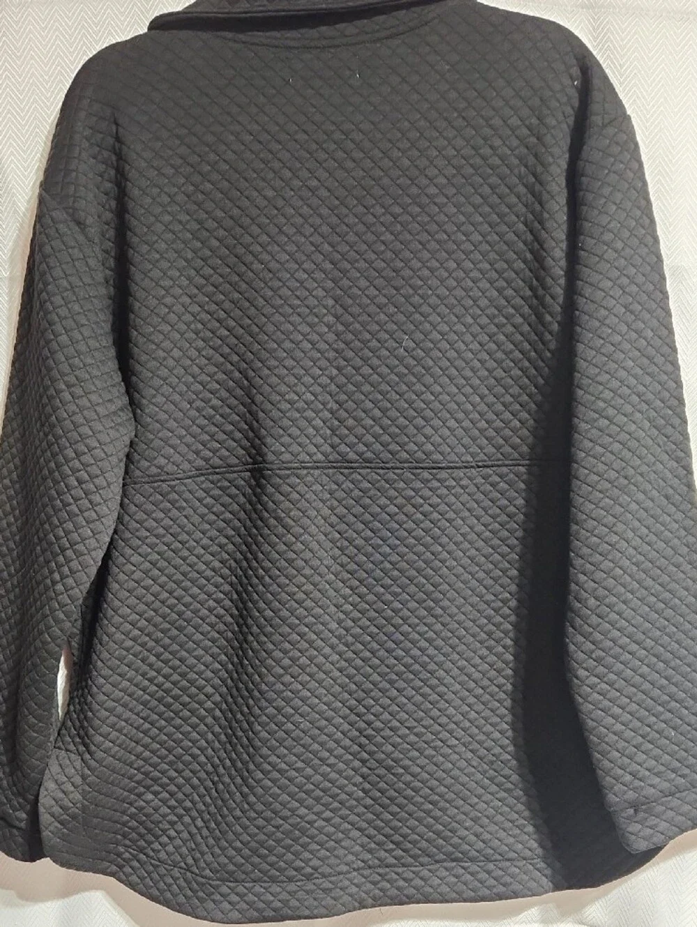 1XL Chic Soul Quilted Black Pullover